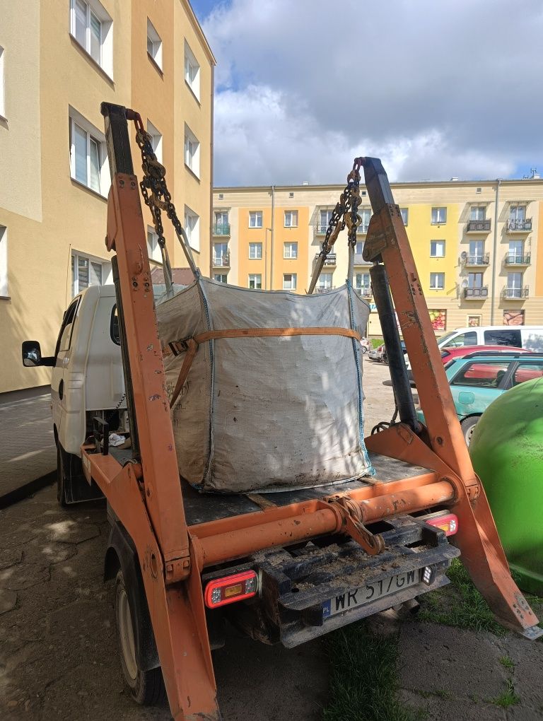 Wywóz gruzu 150zł big bag worki worek kontener na gruz 24h/7 Radom Radom