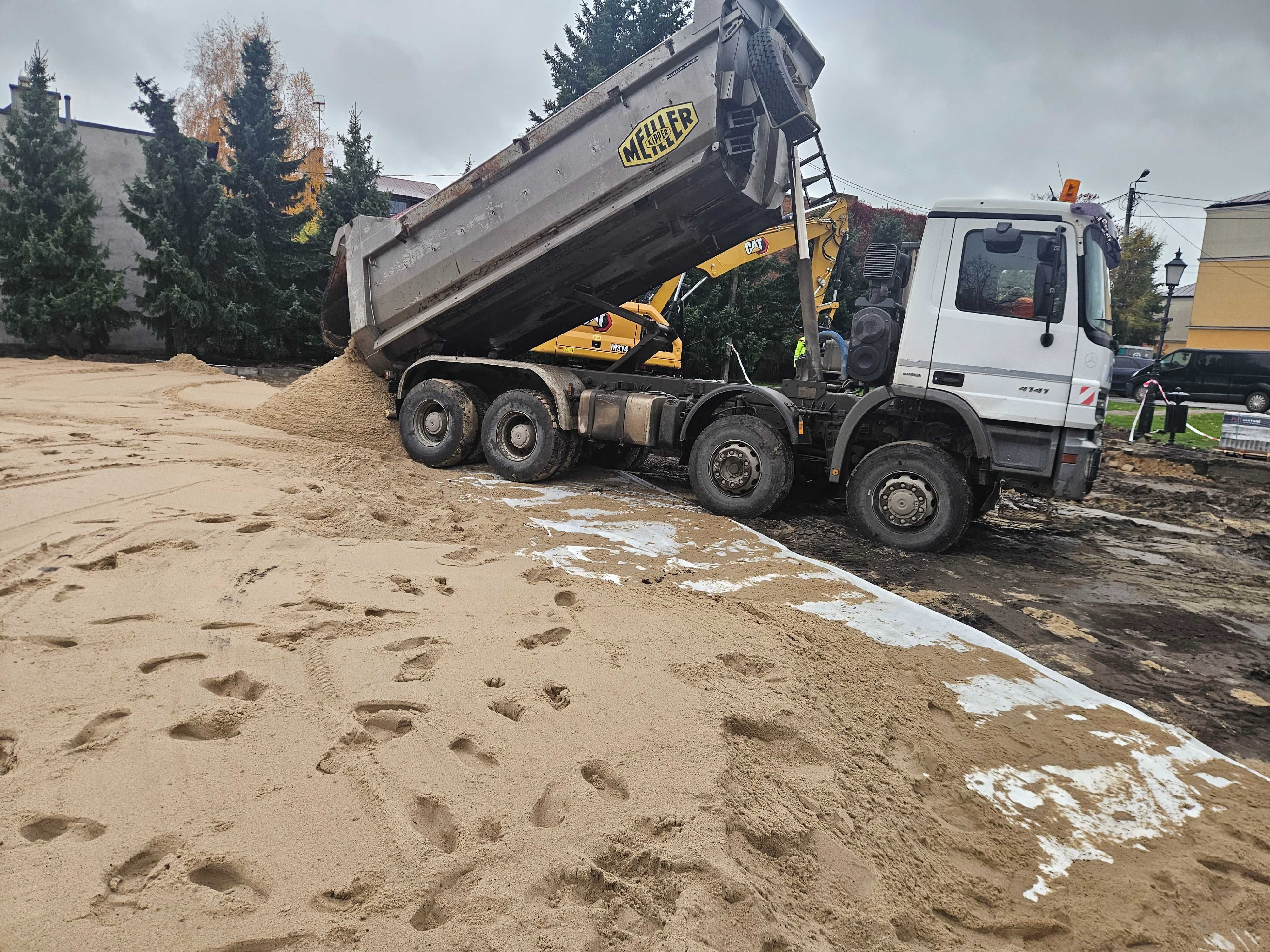 Piasek wiślany do miksokreta murowania tynku dla betoniarni z dostawą Radom